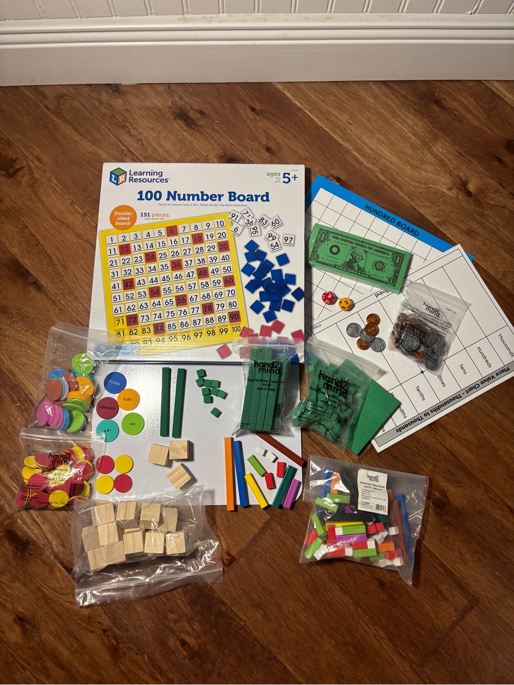 Lot Math Place Value Money Manipulatives for Homeschool Elementary Classroom